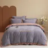 Bedding sets Winter Warm Plush Blanket Set Double sided Thick Crystal Velvet Quilt Cover Pillowcase Bed Sheet King Size Home Textiles 221206