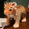 25/30 CENTIMETRI Realistico Foresta Leopardo Peluche Farcito Giocattoli Animali Simulati Ghepardo Bambole Per I Bambini Di Compleanno Regali di Natale Bambola Creativa