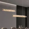 Lampy wiszące luksusowe lampa restauracyjna nowoczesna prosta jadalnia krystalicznie wysokiej jakości stół barowy w barze LED gospodarstwo domowe