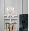 Table Lamps Nordic E14 4 LED D34cm H60cm Silver Golden Crystals Light Desk Home Bedroom Decoration Lamp AC D