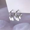 Pendientes de aro CAOSHI estilo moderno para mujer Color plateado/Color dorado joyería de estilo atemporal accesorios de uso diario