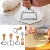 Andere Küche Esszimmer Bar 5-teiliges Set Holzgriff Ravioli Pasta Lasagne Knödel Maker Cutter Stempel 221203