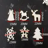 Christmas Decorations Ornaments 100pcs/50pcs Wooden Decor Angel Stars Snowflake Year 2022 For Home Crafts Navidad