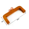 1Pc 14/20/30cm sac manche en bois sacs en bois fermeture baiser fermoir sac à main cadres serrure boucles poignées bricolage couture supports accessoires