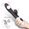 Massageador de corpo inteiro Vibrador Rabbit Female Vagina Clitors Estimulador realista G Dildo Magic Wand Toys sexuais para mulheres brinquedos eróticos A1ew