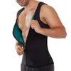 M￤ns kroppsformar m￤n midja tr￤nare v￤st f￶r viktminskning neopren korsett shaper dragkedja bastu tank top tr￤ning skjorta