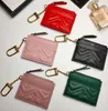 Wholesale Patent leather short wallets Fashion high-end quality shinny leather card holder coin purse women wallet classic zipper pocket