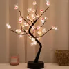 Nachtlichten Cherry Tree Bonsai Lamp Mooi decoratief bloesemlicht met 36 LED's USB of batterij -aangedreven IP66 Waterdichte LED