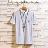 Men's Polos 2022 Fashion Brand Men Polo Shirt Solid Short-Sleeve Slim Fit Mens Shirts Casual