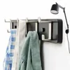 Clothing Storage 3/4/5 Hooks Creative Hook Wall Coat Rack Bedroom Furniture Clothes Hanger Living Room Closet Wooden Hat