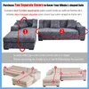 Chair Covers Geometric Marble Seat Cover Pet Protector L Shape Dust Angular Chaise Longue Sofa Dustproof And Machine Washable