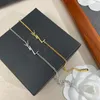 Pulseiras de designer de moda Sliver Bangle Alta qualidade Love Bracelet Jóias Pingente de luxo Y Pulseira para mulheres Caixa de acessórios de charme de ouro 2022