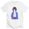 Herr t-skjortor s￶t kvinnlig student karakt￤r tryck sommar kort￤rmad ren bomullsneutral 14-f￤rg t-shirt mode casual street topp