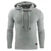 Men's Hoodies FA8 Spring And Winter Jacquard Sweater Long Sleeve Hoodie Warm Color Hooded Sweatshirt Coat