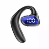 M-K8 draadloze oortelefoons Hifi Sound Sport Ear Hook Bluetooth oordopjes enkele koptelefoon Waterdichte headset met LED Digital Display