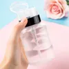 Opslagflessen 200 ml vrouwen schoonheid draagbare cosmetische gereedschap plastic nagel kunst pomp dispenser spray fles polish removercontainer