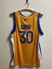 Basketbol Formaları Stephen Curry Jersey 2022-23 Siyah Sarı Beyaz Blue City Jersey Erkekler Gençlik S-XXL