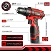 Electric Drill Wosai 16V MT -serie Skruvmejsel Kordlöst litiumbatteri 251 Vridmomentinställningar 38 tum 2shastighet Power Tools 221202