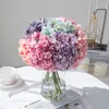 Decorative Flowers INS Wind Bonsai Vase Decoration Artificial Hydrangea Macaron Rose Wedding Home Garden Flower Arrangement Green Plant