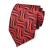 Bow Ties 26 styles Classic Paisley Striped for Men 8cm Silk Tie Bleu Black Green Jacquard Woven Marid Neckties