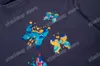 Xinxinbuy Men Designer Tee T Shirt Paris Butterfly Wzory litery haftowe krótkie rękaw Bawełniane kobiety zielone białe czarne szare xs-l