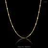 Chains Mens Women Unisex . Yellow Gold Filled Thin Necklace Link Chain