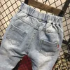 Jeans kinderbroeken lente kinderen babyjongens kinderen voor casual denim peuter kleding 2-7 jaar 221203