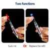 Student Kawaii Fountain Pen Replacable Ink Set BlackBlueRed ink EF mm School Pens Office Supplies Stationery for Writing