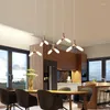 Lampes suspendues Nordic Deco Maison Hanglamp Bois Restaurant Décoration de la Maison E27 Luminaire Luminaire Plafond Suspendu