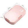 Geschirr Sets Kreative 920 ml Kinder Lunchbox Mikrowelle Mehrere Gitter Lagerung Auslaufsicher Kinder Bento Container Halter