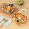 Soup Stock Pots Portable Mini Soup Pot Heartshaped Kitchen Double Handle Cooking Saucepan Multipurpose Stainless Steel Small Cooking Pot 221203