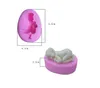 4-teiliges Set Kuchenform, Babyfüße, Schuhe, Schlafform, 3D-Silikon-Kuchenform, Dusche, Schokoladenformen, DIY-Seifendekoration, 122001