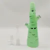 2022 9 pulgadas 3D Anime Cactus Crema Verde Grueso OEM ODM Vidrio Bong Tubería de agua Hookah Vaso Tabaco Fumar Bubbler Tubos de humo Bongs Almacén de EE. UU.