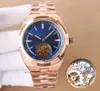 Maker Super Quality Men's Men's Watches 6000V110R-B733 Sapphire Luminous 42,5 мм Blue Dial Tourbillon 2160 Автоматическое механическое движение 316L Рафинированные стальные часы