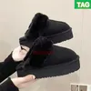 2023 New australia designer boots fur slides Classic uggly mini Tazz Suede platform snow boot ugges women slipper chestnut Sheepskin Shearling Winter ankle Bootie