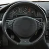 ステアリングホイールは車のソフトブラックの本物の革のスエードMスポーツE36 1996-1998 1999 2000 E39 1995-2001 Z3 E36/7