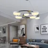 Luzes de teto Modern El Sala Led Led Lamp Control Remote Chandelier Bedroom Estudo iluminação
