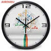 Horloges murales Airinou Protection de l'environnement Flèche Arbre Creative Salon Quartz Horloge