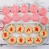 Backformen 10 teile/satz Weihnachten Cookie Marmelade Schokolade Sandwich Cookies Cutter Flip Zucker Werkzeuge DIY Party Liefert