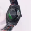 ライトニングメンズウォッチ 2813 自動巻きムーブメントサファイアガラススチールストラップ腕時計つや消しブラックフェイス ST9 腕時計特別版