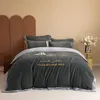 Bedding sets Winter Warm Plush Blanket Set Double sided Thick Crystal Velvet Quilt Cover Pillowcase Bed Sheet King Size Home Textiles 221206