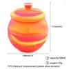 Bottiglie di stoccaggio 1 PZ Contenitore Dab in silicone Vaso di cera Antiaderente Grande capacità 500 Ml Honeybee Design di DHL / USPS