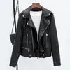 Women's Leather Women's Jacket Pu Coat Soft Faux Locomotive Korean Slim Fit Wholesale