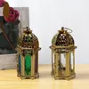 Candle Holders Great Lightweight Lantern Ornament With Hanging Ring Retro Castle Design Candlelight Stand Crafts Projection