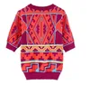 Kobiety damskie ubrania w stylu vintage Sweter Kobiety pullover w stylu koreański argyle kratowy swobodny swetry sweatery żeńskie skoczki luźne damskie topy