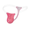 Underpant Thongs Men Bikini Thong g String Tanga Hombre Plaid Briefs Jockstrap Male u Pouch Panties Gay Sexy Underwear62337588387706