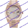 Montre pour homme de haute qualité 2813 machines automatiques 228235 montre 40 mm cadran argenté marque de temps Rome 228238 montres de luxe or rose fermoir en acier inoxydable verre saphir