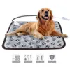 Couverture électrique chien chat coussin chauffant tapis de lit pour animaux de compagnie imperméable antimorsure température réglable coussin de chaise # W0 221203