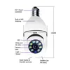 E27 Base ampul IP Kameralar 1080p Akıllı Ev Güvenlik Sistemi Uzaktan Görüntüle Mini Kablosuz Gözetim HD 360 Ağ WiFi Işıklar Ampul Kamera