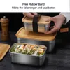 Dinnerware Sets Lunch Box Stainless Steel Container With Lid Student School Bento 500ML/1000ML/1500ML Salad Fruit